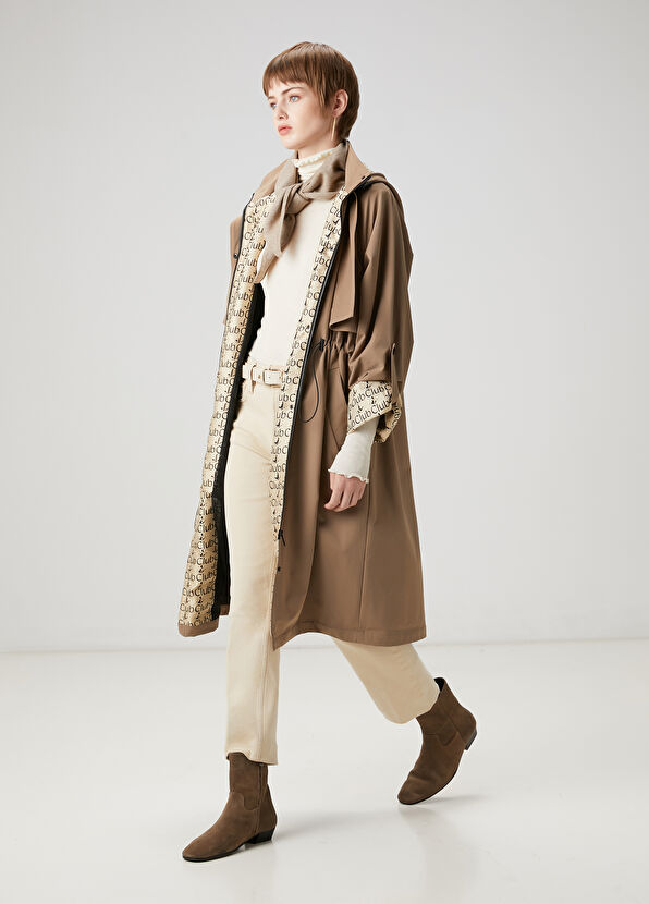 Beymen Club Beige Hooded Overcoat - 2