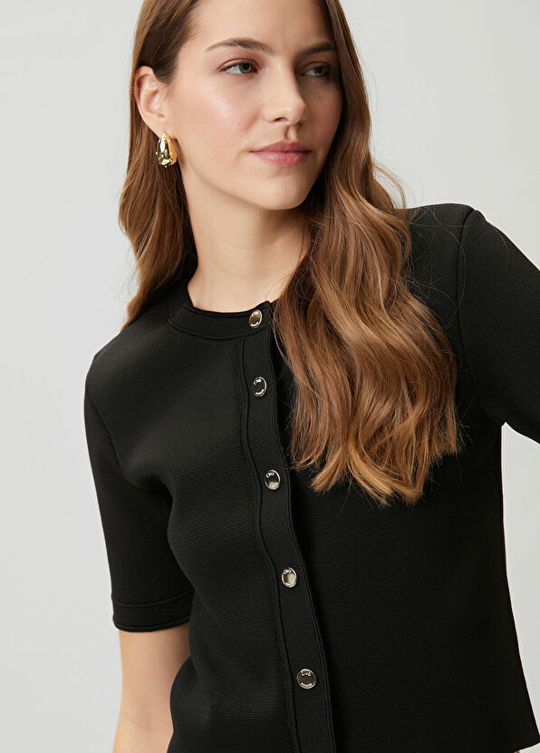 Beymen Club Siyah Kutu Formlı Triko Ceket - 2