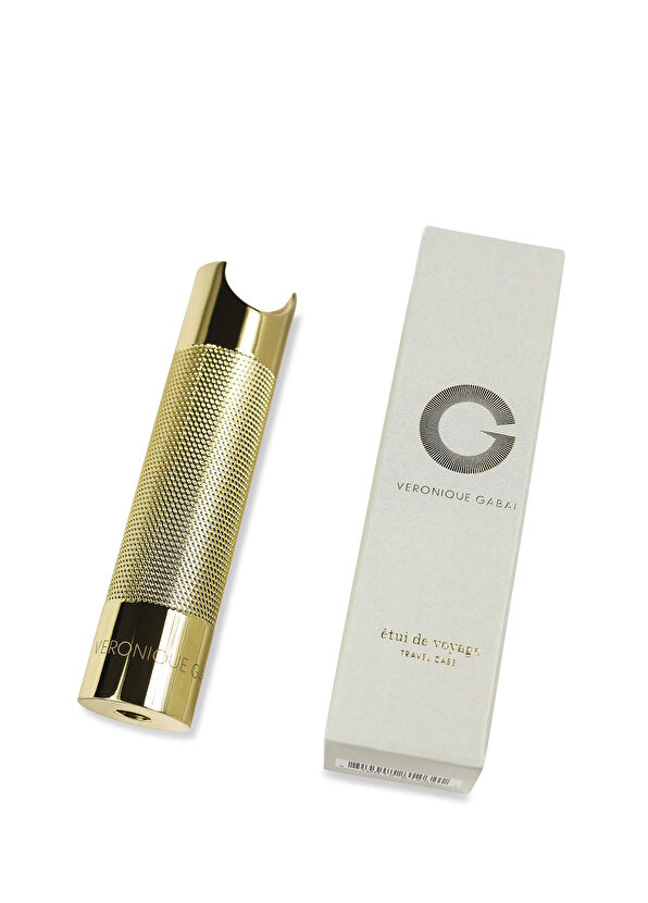 Veronique Gabai Gold Tone Metal Travel Case For 10Ml - 2