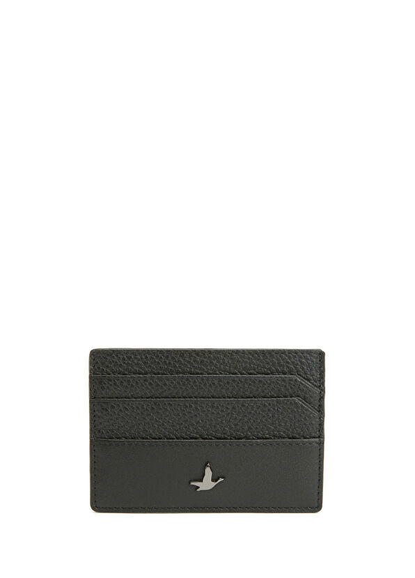 Beymen Club Black Men's Leather Card Holder - 1