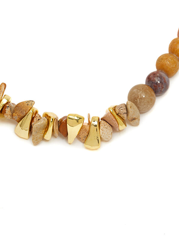 Beymen Club Kahverengi Doğal Taşlı Kadın Kolye - 2