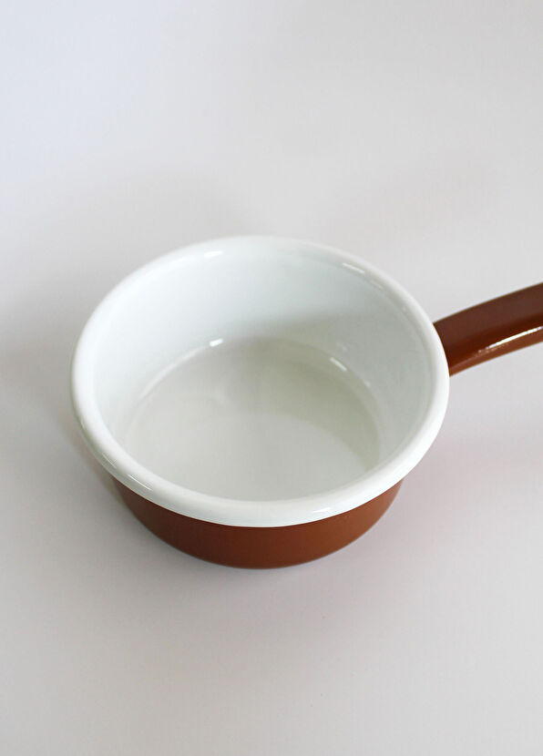 Elif Emaye Brown Enamel Gravy Pan - 2