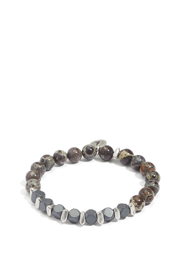 Beymen Club Kahverengi Doğal Taşlı Erkek Bileklik - 1