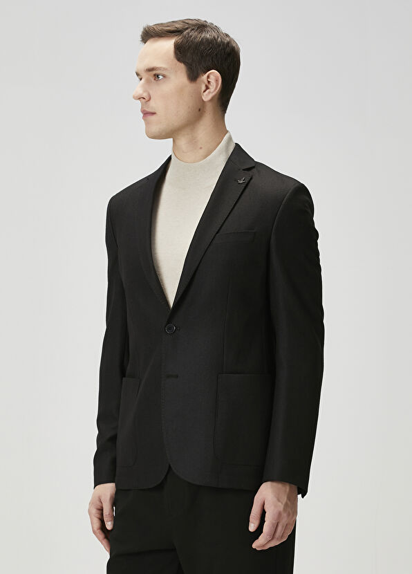 Beymen Club Siyah Yün Ceket - 3