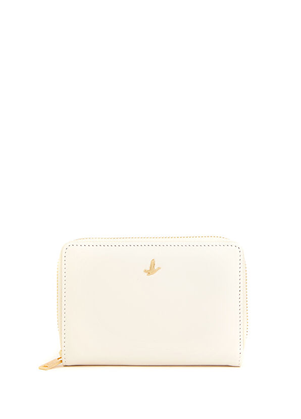 Beymen Club Ekru Logo Detaylı Kadın Küçük Cüzdan - 1