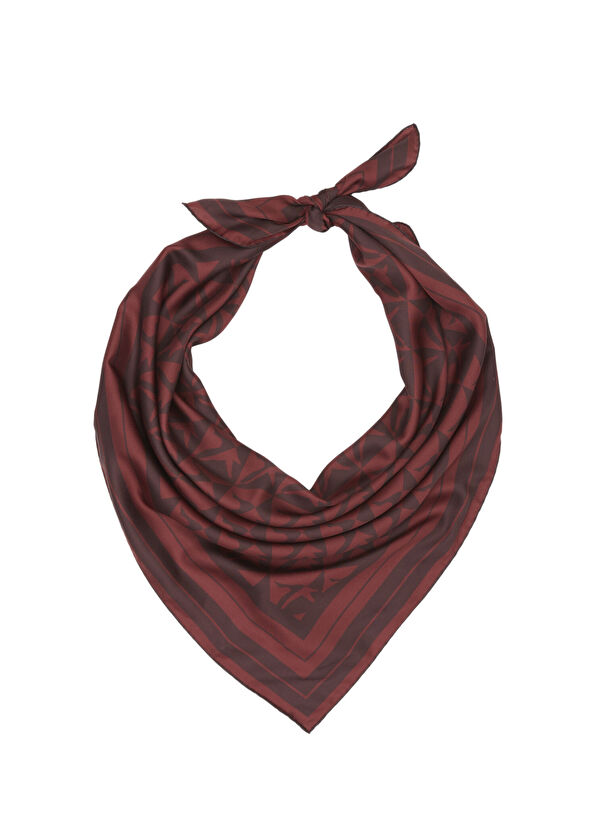 Beymen Club Monogram Bordo Eşarp - 2