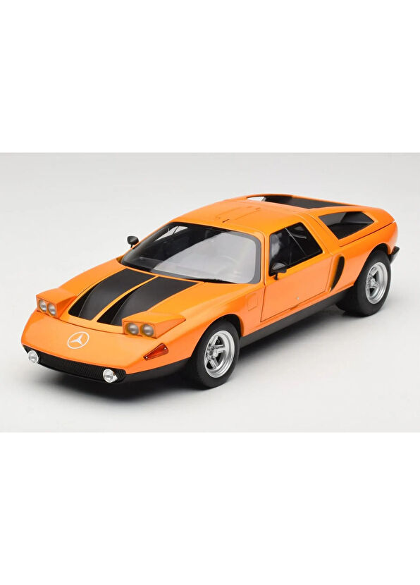 Norev 1:18 1969 Mercedes Benz C111 Weissherbst Orange Model Car - 3