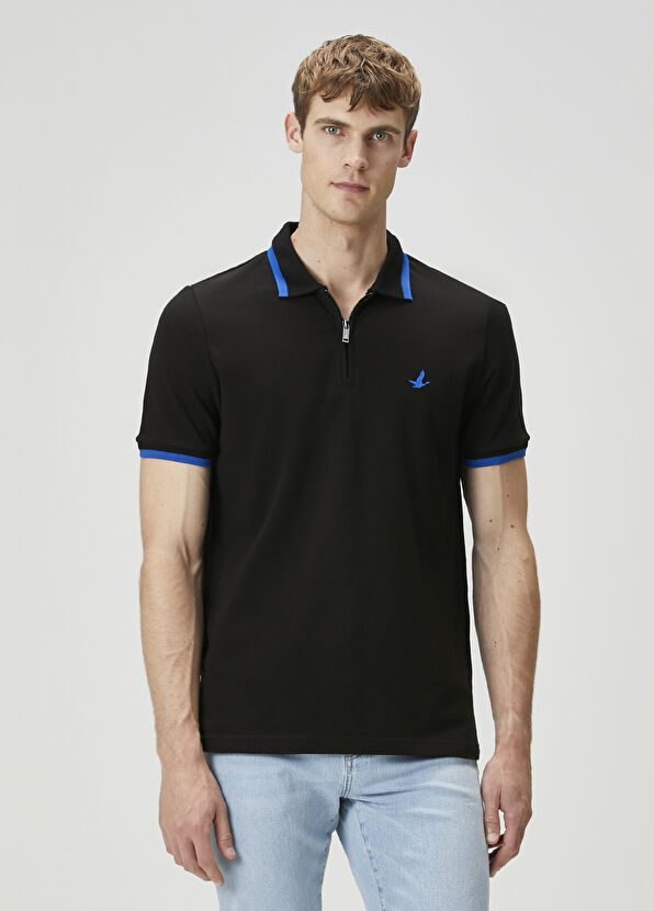 Beymen Club Black Sax Polo T-Shirt - 1
