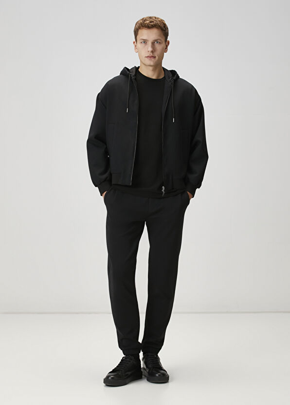 Beymen Club Siyah Kapüşonlu İnce Mont - 2