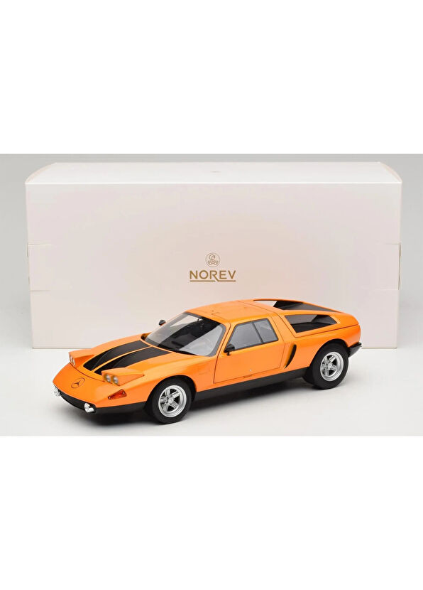 Norev 1:18 1969 Mercedes Benz C111 Weissherbst Orange Model Car - 4