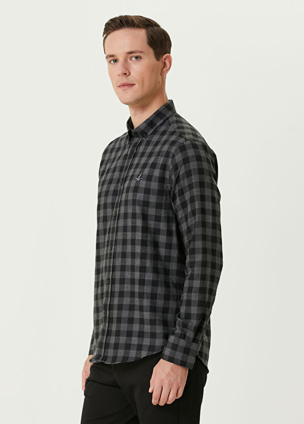 Beymen Club Comfort Fit Antrasit Gömlek - 4