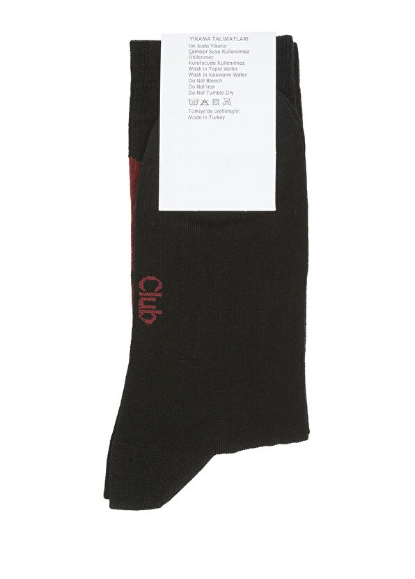 Beymen Club Black Diamond Pattern Men's Socks - 2
