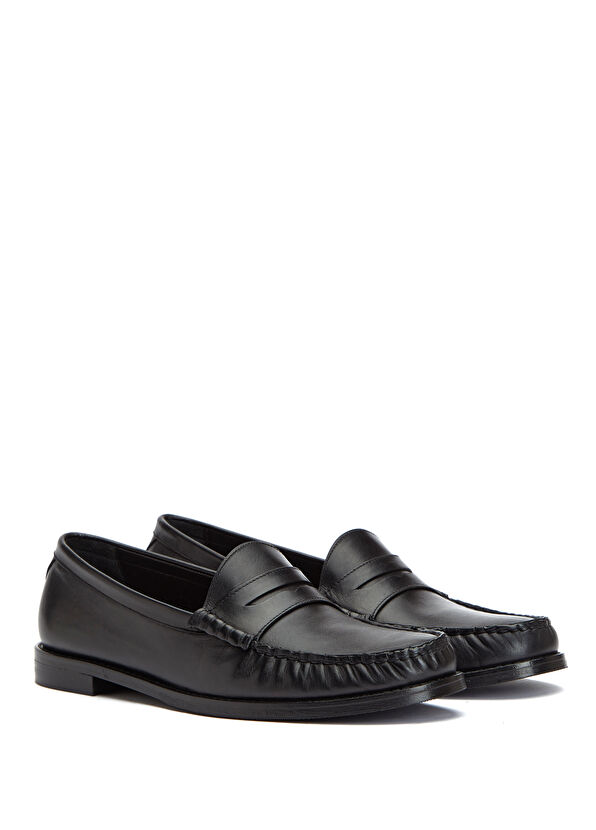 Beymen Club Black Strap Women's Leather Loafer - 2