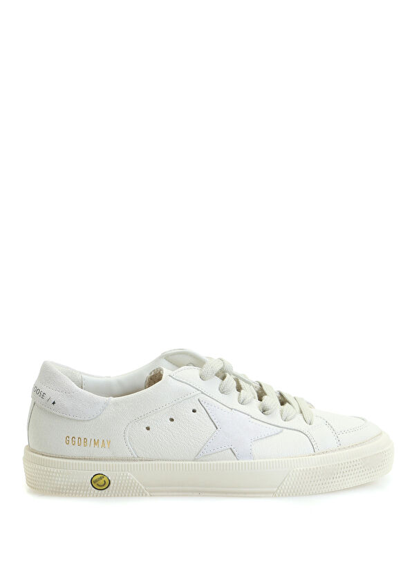 Golden Goose May Beyaz Çocuk Deri Sneaker - 2