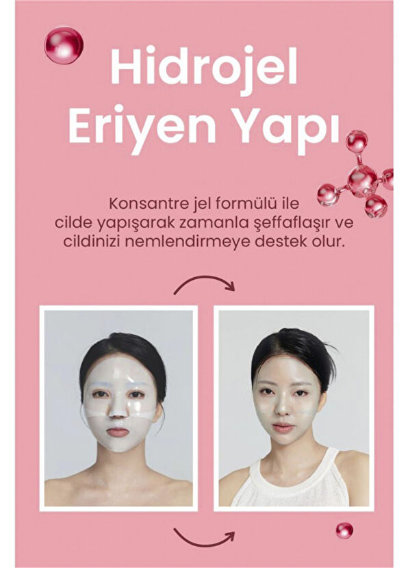 Dermal Kolajen ve Pirinç Nemlendirici Pürüzsüzleştirici Eriyen Kore Yüz Maskesi Seti 34 gr - 4