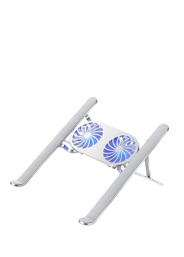 Wiwu S400 Pro Çift Fanlı Işıklı Katlanabilir Laptop Standı - 1