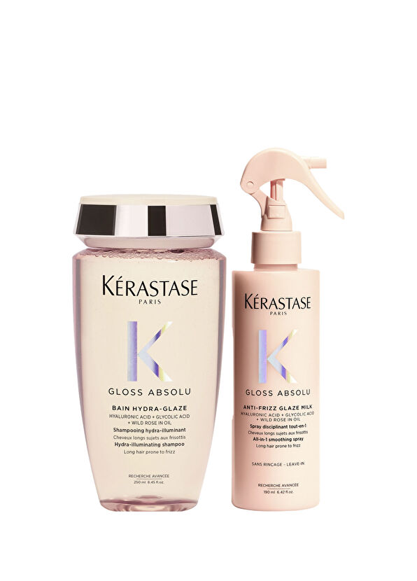 Kerastase Gloss Absolu Elektriklenmeye Eğilimli Saçlar için Parlaklık Veren Şampuan 250 ml + Saç Sütü 190 ml 2'li Set - 1