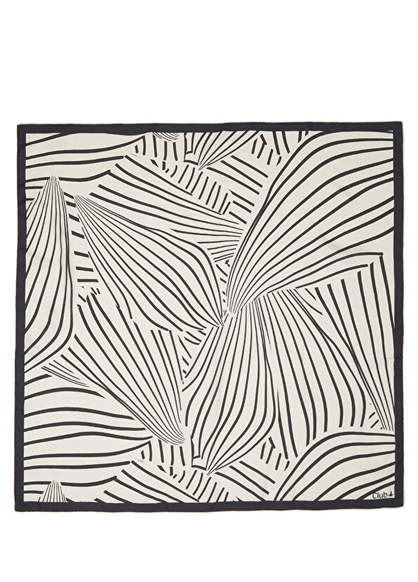Beymen Club Black And White Patterned Scarf - 1