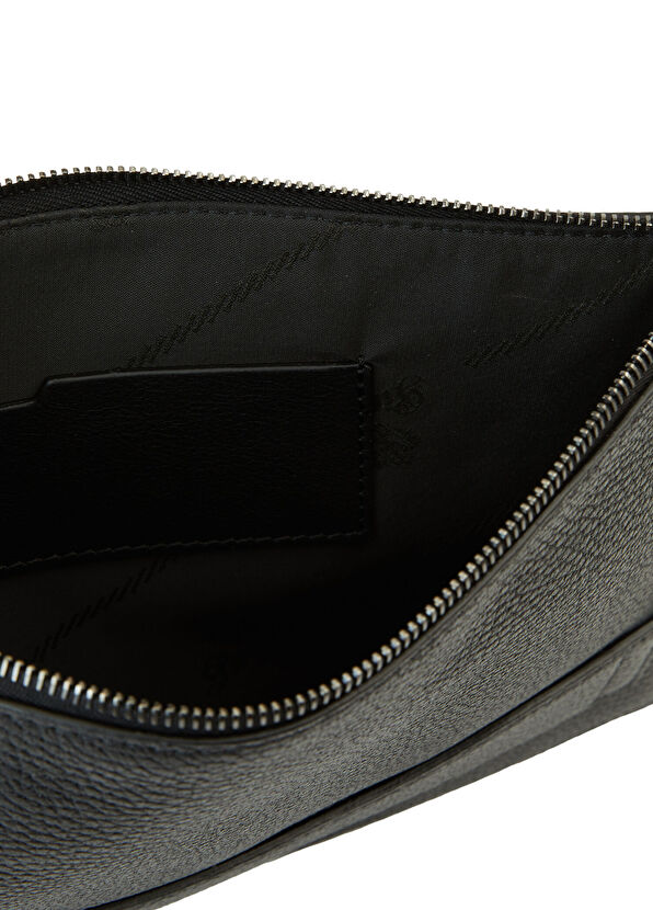 Pineider Medium Siyah Erkek Deri El Portföyü - 4