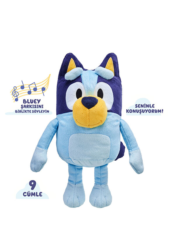Bluey Turkish Speaking Unisex Children's Plush Figure Toy 35 cm - 3