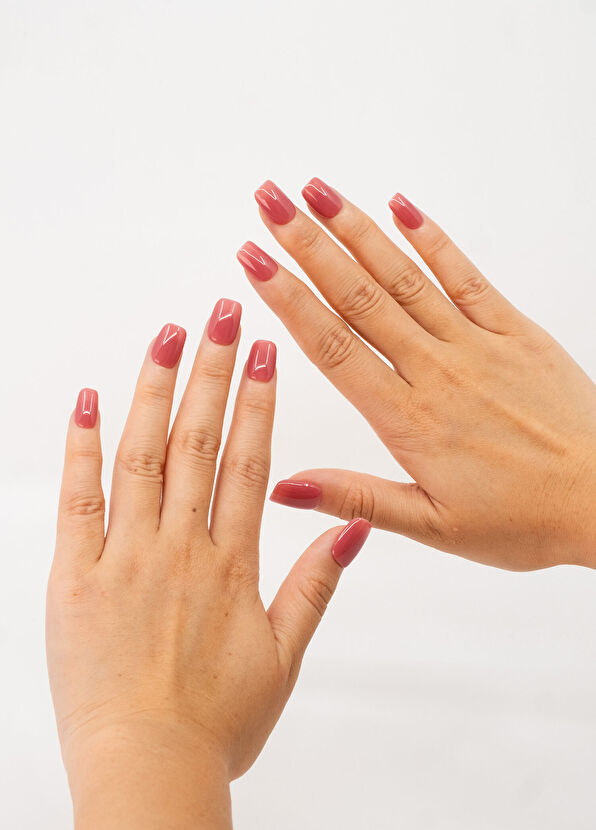 Don't Wear Don't Wear Short Square 10 Pcs Pink Prosthetic False Nail TT1341 - 3