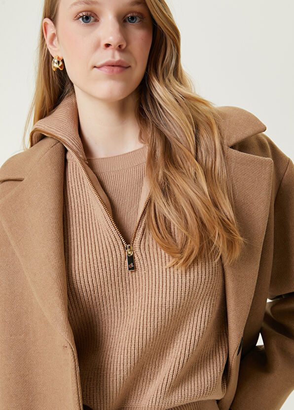 Beymen Club Deve Tüyü Çizgi Dokulu Kazak - 2