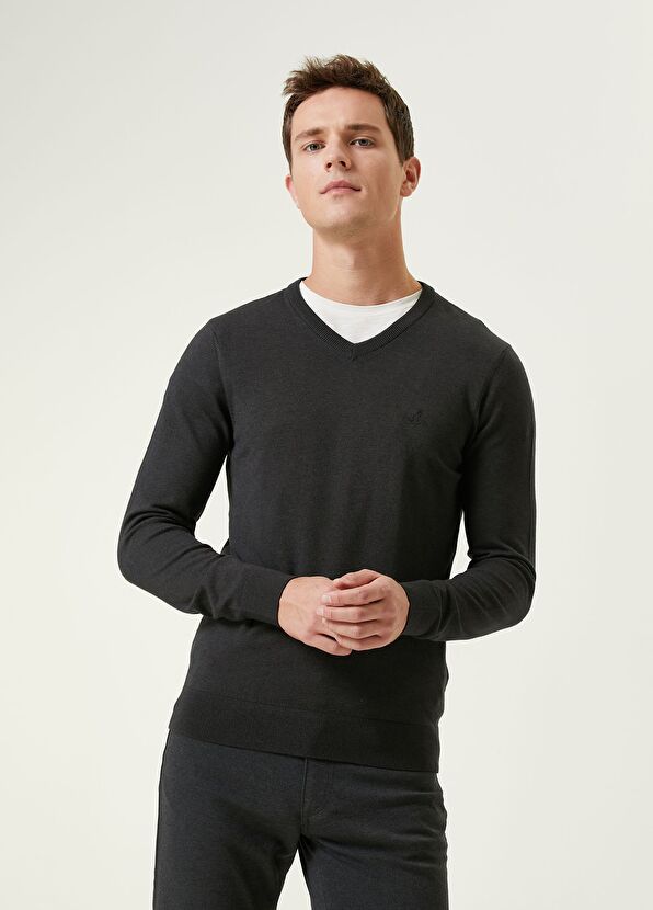 Beymen Club Anthracite Basic Pullover - 2