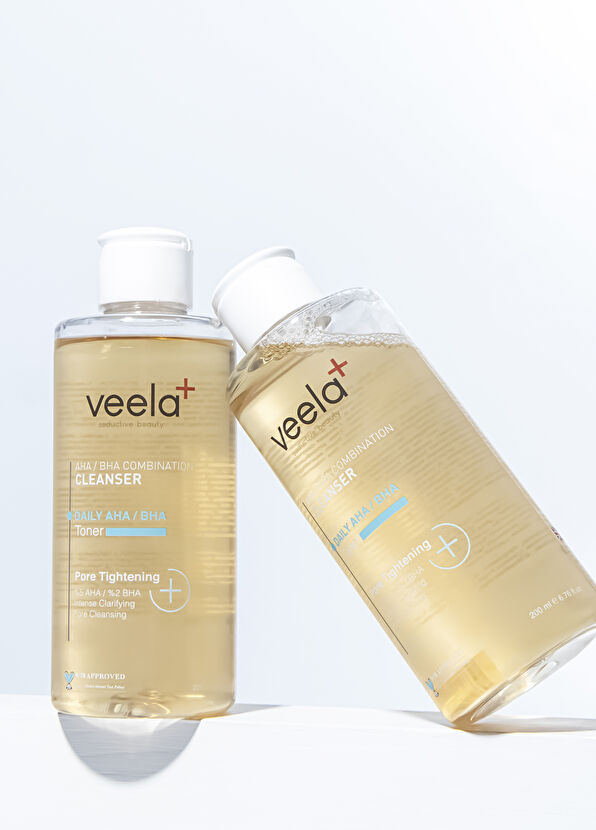 Veela Daily AHA/BHA Gözenek Sıkılaştırıcı ve Siyah Nokta Önleyici Cilt Toniği 200 ml - 2