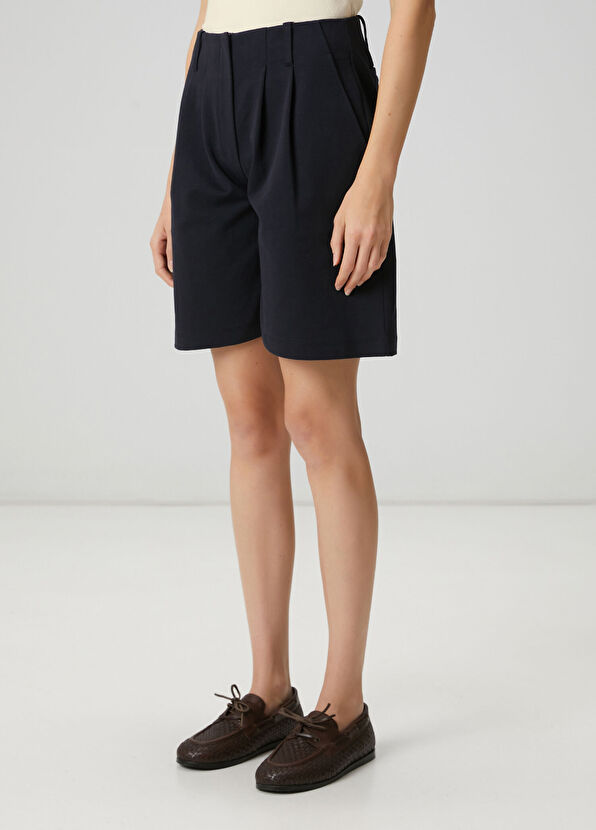 Beymen Club Lacivert Pile Detaylı Şort - 2