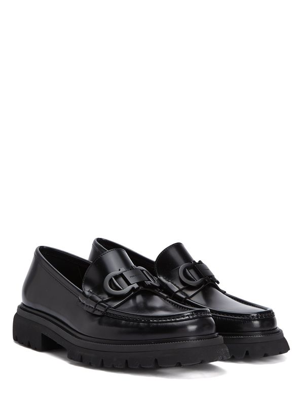Ferragamo Bleecker Black Men's Leather Loafers - 2