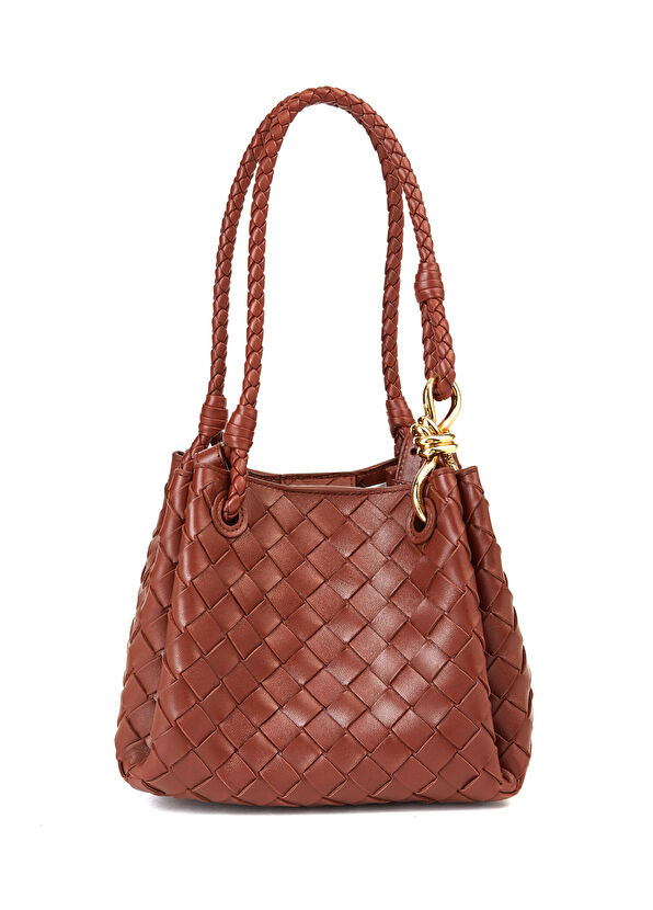 Bottega Veneta Small Parachute Tarçın Kadın Deri Çanta - 1