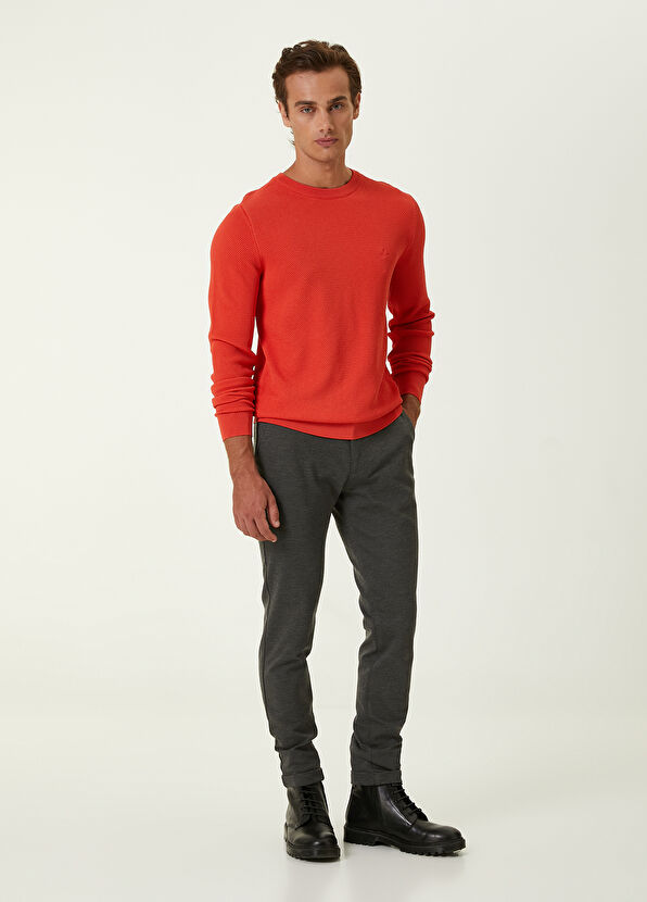 Beymen Club Pomegranate Blossom Honeycomb Knit Textured Sweate - 2