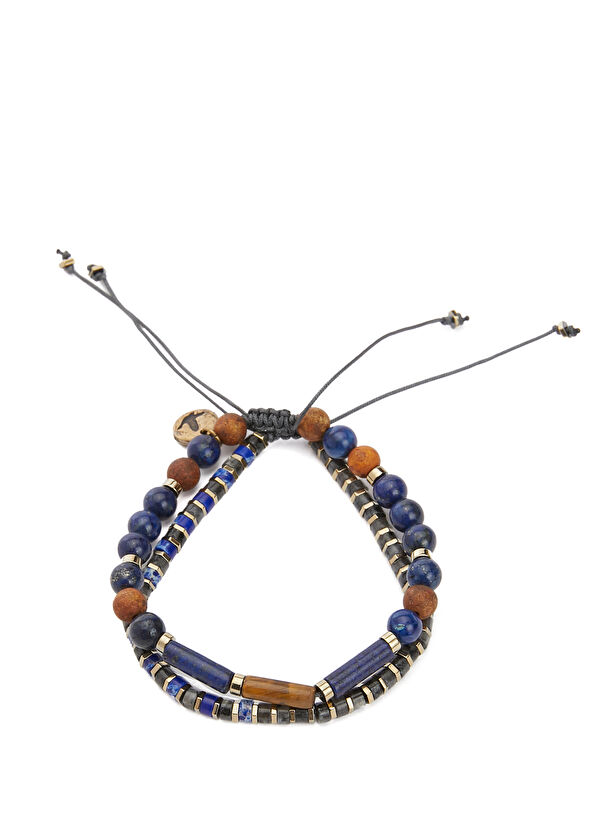 Beymen Club İkili Kiremit Taşlı Erkek Bileklik - 1