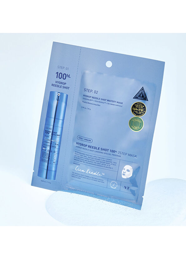 VT Cosmetics Hydrop Reedle Shot 100 hL Moisturizing Hyaluronic Acid Hydrogel Face Mask 1.5 gr + 33 gr - 2