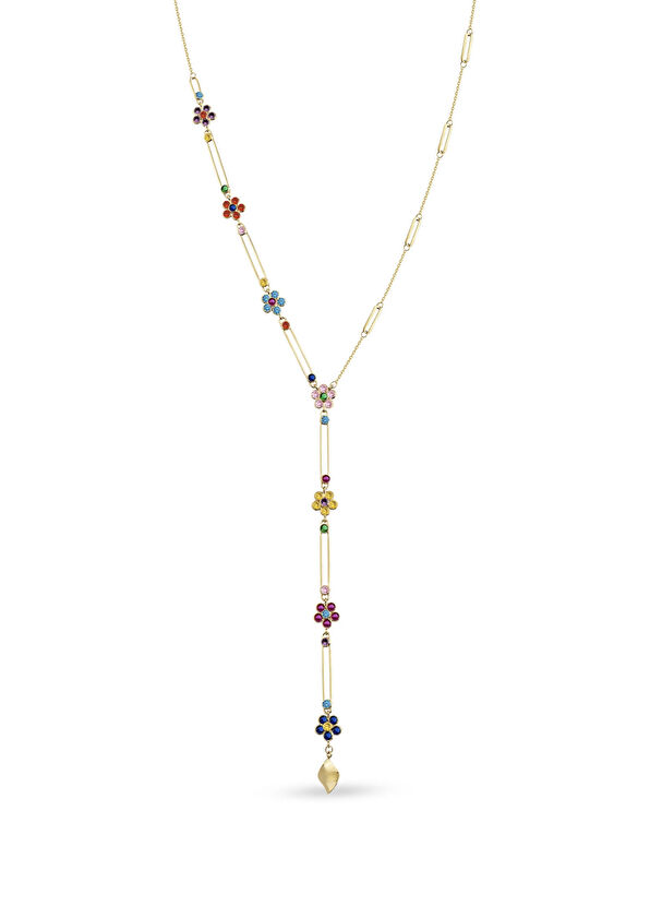 Garden Layering 14 Ayar Altın Kadın Kolye - Görsel 2