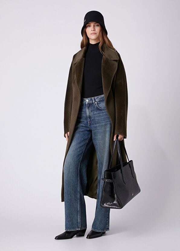 Beymen Club Dark Khaki Wool Coat - 1