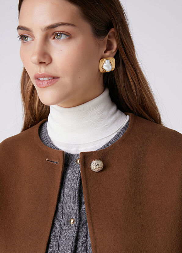 Beymen Club Pearl Detail Square Form Women's Earrings - 2