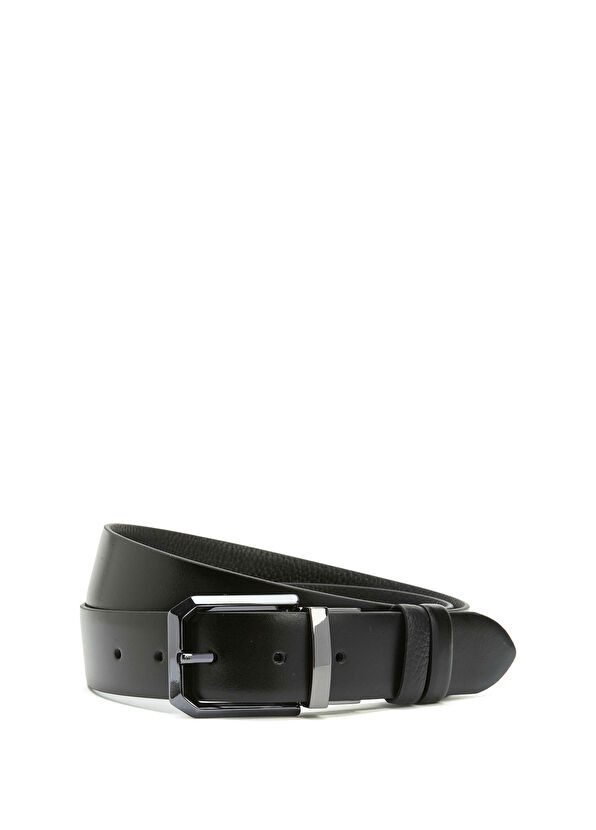 Beymen Club Black Men's Leather Belt - 2