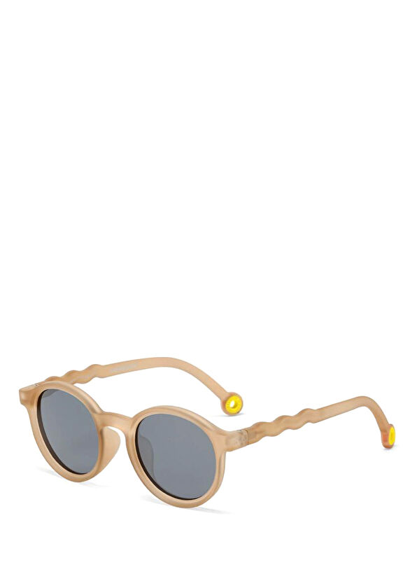 Olivio & Co Classic Oval Sand Beige Unisex Children's Sunglasses - 1