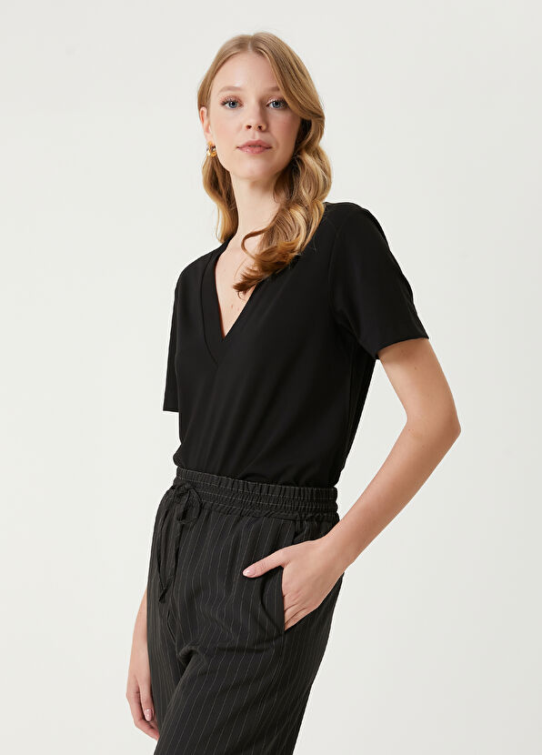 Black T-Shirt Beymen Club Black T-Shirt - 1