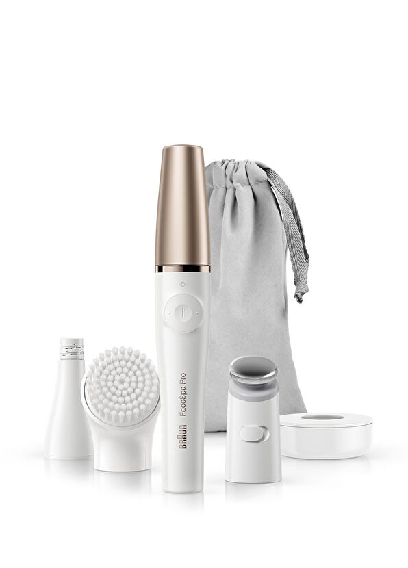 Braun FaceSpa Pro 911 Şarjlı Yüz Epilatörü 3’ü 1 Arada Epilasyon ve Cilt Bakım Seti - 2