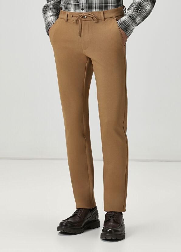 Beymen Club Deve Tüyü Beli Kordonlu Örme Chino Pantolon - 2