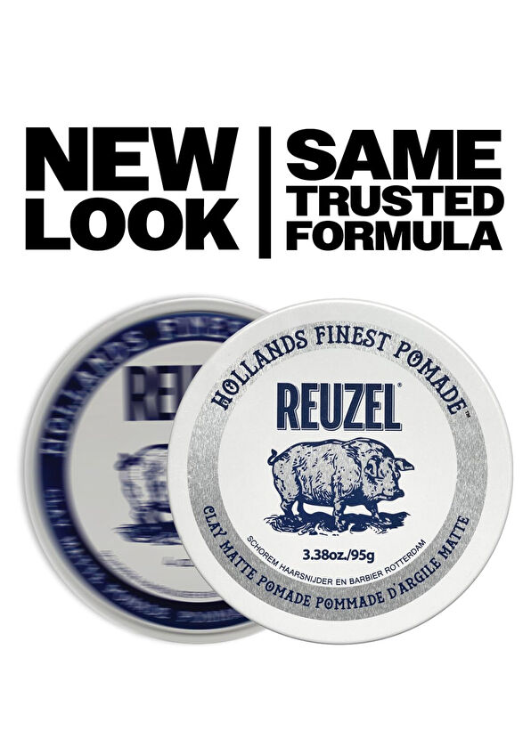 Reuzel Kil Bazlı Orta Düzey Şekillendirici Mat Bitişli Saç Pomadı 35 gr - 2