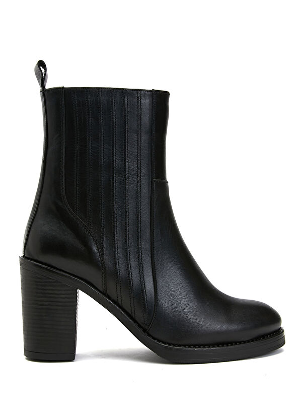 Beymen Club Black Womens Leather Boots - 1