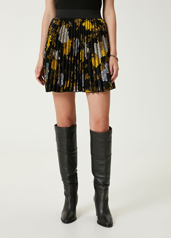 Beymen Club Black Pleated Mini Skirt - 3