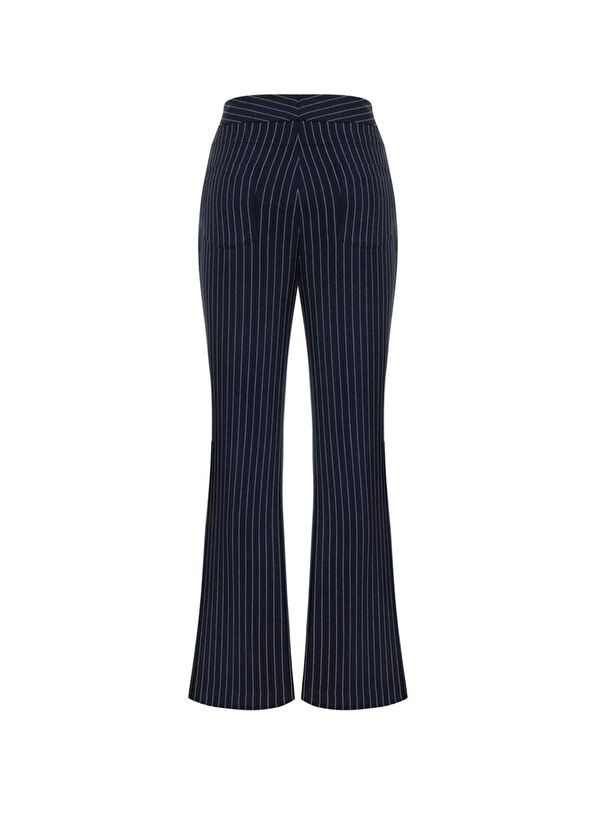 Feel The Lotus Isla Navy Women's Palazzo Trousers - 2