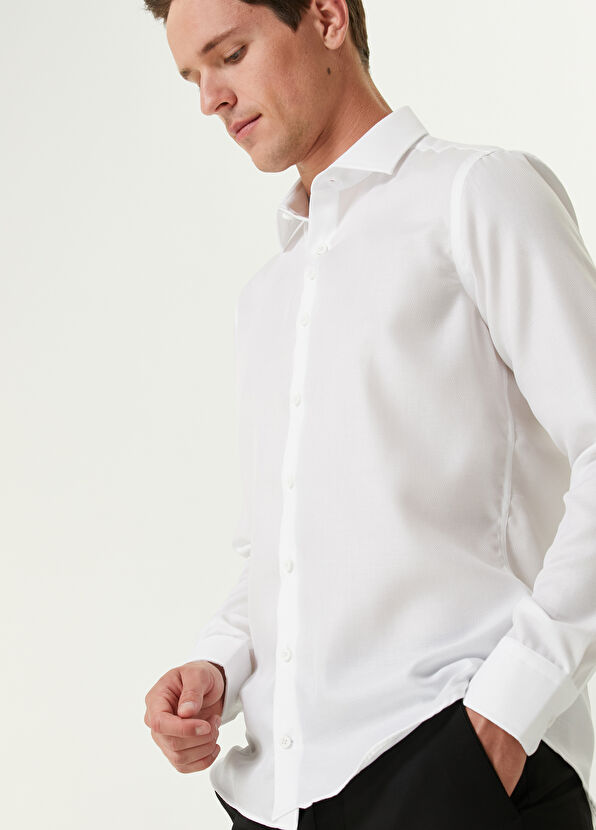 Slim Fit Non-Iron Organic Cotton Shirt Beymen Club Slim Fit Non-Iron Organic Cotton Shirt - 2