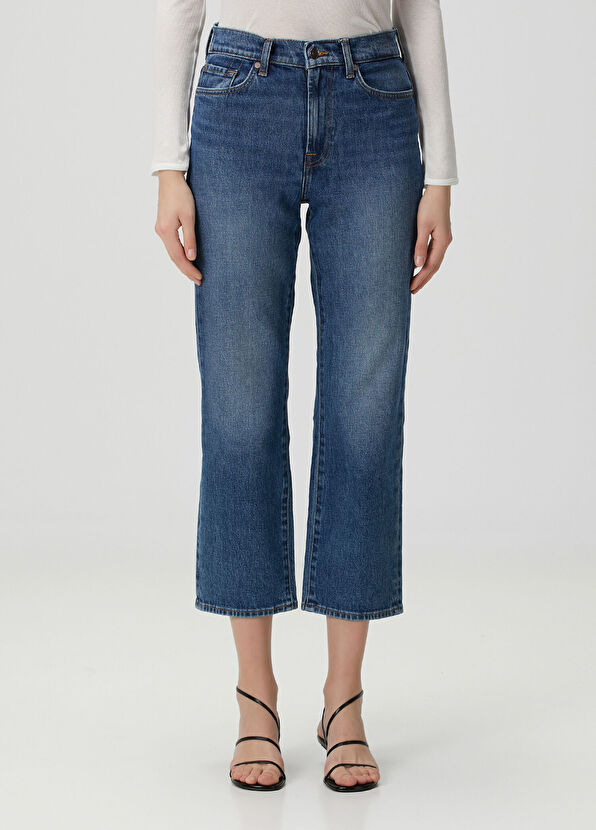 7 For All Mankind Logan Stovepipe Mavi Jean Pantolon - 2