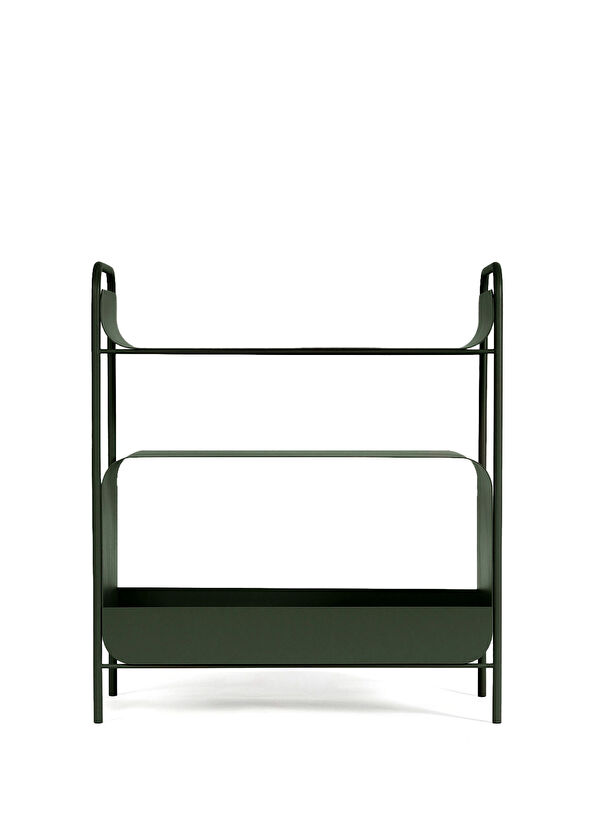 Oobje Bony Dark Green Metal Shelf Unit - 2