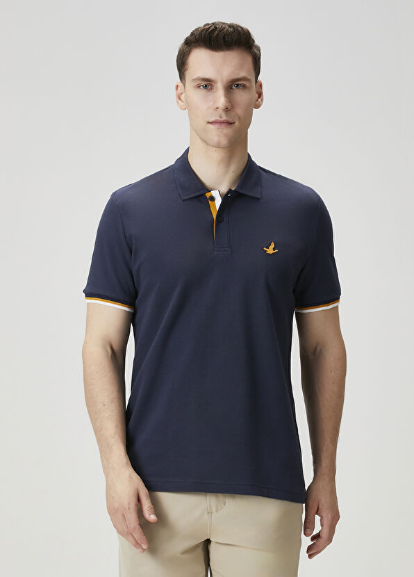 Beymen Club Lacivert Hardal Polo Yaka T-shirt - 1